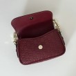 Gucci 847448 Borsa a tracolla piccola GG Emblem Bordeaux