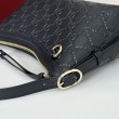 Gucci 847450 Borsa a tracolla piccola GG Emblem Nero