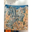 Qualità superiore replica Hermès Equestrian Academy Scialle in velluto reversibile 140 Blu