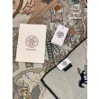Pari all'originale replica Hermès Equestrian Academy Scialle in velluto reversibile 140 Marrone