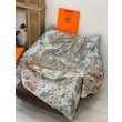 Pari all'originale replica Hermès Equestrian Academy Scialle in velluto reversibile 140 Marrone