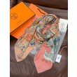 Alta gamma replica Hermès Equestrian Academy Scialle in velluto reversibile 140 Rosa