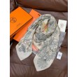 Hermès Rare Treasures Fazzoletto in cashmere reversibile 140 02