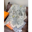 Hermès Rare Treasures Fazzoletto in cashmere reversibile 140 02