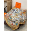 Pari all'originale replica Hermès Rare Treasures Fazzoletto in cashmere reversibile 140 03