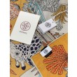 Pari all'originale replica Hermès Rare Treasures Fazzoletto in cashmere reversibile 140 03