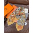 Pari all'originale replica Hermès Rare Treasures Fazzoletto in cashmere reversibile 140 03