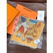 Pari all'originale replica Hermès Rare Treasures Fazzoletto in cashmere reversibile 140 03
