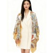 Pari all'originale replica Hermès Rare Treasures Fazzoletto in cashmere reversibile 140 03