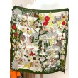 Hermès Rare Treasures Fazzoletto in cashmere reversibile 140 04