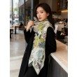 Hermès Rare Treasures Fazzoletto in cashmere reversibile 140 05