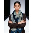 Hermès Rare Treasures Fazzoletto in cashmere reversibile 140 Blu
