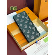 Pari all'originale replica LV M61697 Portafoglio Brazza Monogram Eclipse Verde Pari all'originale replica LV M61697 Portafoglio Brazza Monogram Eclipse Verde