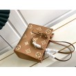 LV Mini borsa tote Onthego MM M45495 M45595 Marrone