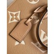 LV Mini borsa tote Onthego MM M45495 M45595 Marrone