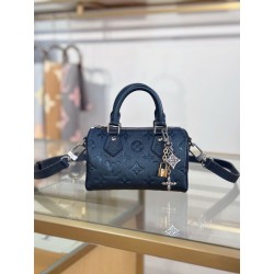 LV Nano Speedy Handbag M26510 Blu scuro