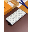 Pari all'originale replica LV Portafoglio verticale Zippy M62295 Bianco bicolore