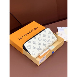 Pari all'originale replica LV Portafoglio verticale Zippy M62295 Bianco bicolore