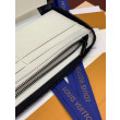 Pari all'originale replica LV Portafoglio verticale Zippy M62295 Bianco bicolore