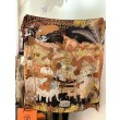 Scialle Hermès Premium in seta e cashmere tono su tono double face 140 01