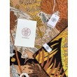 Scialle Hermès Premium in seta e cashmere tono su tono double face 140 01