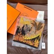 Scialle Hermès Premium in seta e cashmere tono su tono double face 140 01
