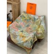 Pari all'originale replica Scialle Hermès Premium in seta e cashmere tono su tono double face 140 03