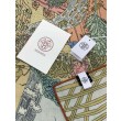 Pari all'originale replica Scialle Hermès Premium in seta e cashmere tono su tono double face 140 03