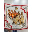 Qualità superiore replica Scialle Hermès reversibile in velluto tono su tono con finimenti per cavalli stile balestra 135 Rosso