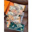 Scialle in velluto reversibile Hermès Equestrian Academy 140 02