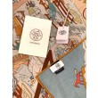 Scialle in velluto reversibile Hermès Equestrian Academy 140 02