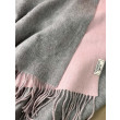 Scialle reversibile classico in cashmere bicolore Hermès 70 x 200 Grigio/Rosa Scialle reversibile classico in cashmere bicolore Hermès 70 x 200 Grigio/Rosa