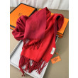 Scialle reversibile classico in cashmere bicolore Hermès 70 x 200 Rosso Scialle reversibile classico in cashmere bicolore Hermès 70 x 200 Rosso
