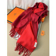 Scialle reversibile classico in cashmere bicolore Hermès 70 x 200 Rosso Scialle reversibile classico in cashmere bicolore Hermès 70 x 200 Rosso