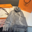 Sciarpa classica in lana d'agnello Hermès 30 x 200 01 Sciarpa classica in lana d'agnello Hermès 30 x 200 01
