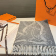 Sciarpa classica in lana d'agnello Hermès 30 x 200 01 Sciarpa classica in lana d'agnello Hermès 30 x 200 01