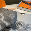 Sciarpa classica reversibile in lana d'agnello Hermès 35 x 200 Grigio Sciarpa classica reversibile in lana d'agnello Hermès 35 x 200 Grigio