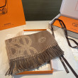 Sciarpa classica reversibile in lana d'agnello Hermès 35 x 200 Marrone Sciarpa classica reversibile in lana d'agnello Hermès 35 x 200 Marrone