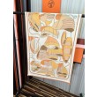 Alta gamma replica Sciarpa Hermès double face in cashmere dello stesso colore 65x185 arancione