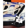 Sciarpa Hermès double face in cashmere dello stesso colore 65x185 blu