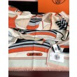 Alta gamma replica Sciarpa Hermès double face in cashmere dello stesso colore 65x185 rosa