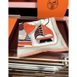 Alta gamma replica Sciarpa Hermès double face in cashmere dello stesso colore 65x185 rosa