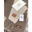 Sciarpa Hermès in cashmere sfumato multicolore da coppia 32 x 190 Grigio