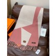 Sciarpa Hermès in cashmere sfumato multicolore da coppia 32 x 190 Rosa