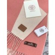 Sciarpa Hermès in cashmere sfumato multicolore da coppia 32 x 190 Rosa