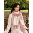 Sciarpa Hermès in cashmere sfumato multicolore da coppia 32 x 190 Rosa