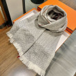 Sciarpa in lana a spina di pesce Hermès 36 x 200 cm Grigio Sciarpa in lana a spina di pesce Hermès 36 x 200 cm Grigio
