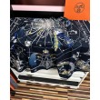 Sciarpa in seta Hermès Starry Night Chorus e fazzoletto quadrato in cashmere 140 03