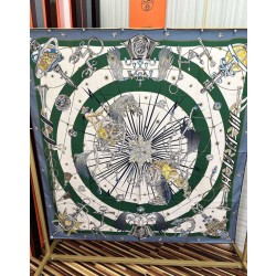 Qualità superiore replica Sciarpa in seta Hermès Starry Night Chorus e fazzoletto quadrato in cashmere 140 04