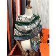 Qualità superiore replica Sciarpa in seta Hermès Starry Night Chorus e fazzoletto quadrato in cashmere 140 04